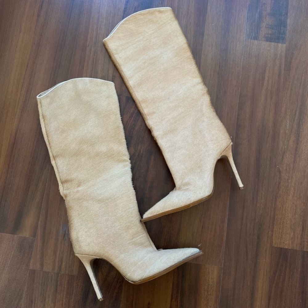 Maryana welt wild calf hair boots